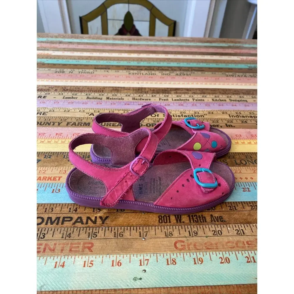 Elefanten Sandals Pink Girls Yourh EU Size 30 US 12 Leather Colorful Germany